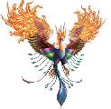Phoenix the fire bird